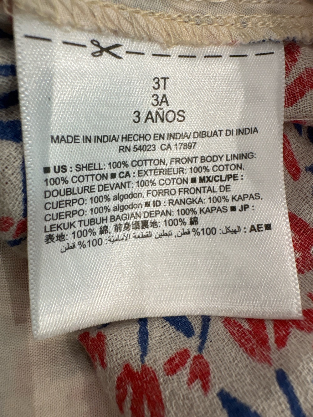Old Navy Kids Sleeveless Tie-Front Top - Size 3T - Picture 4 of 4